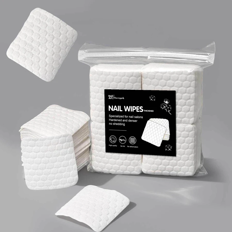 Nail Art Gel - 200 lingettes non pelucheuses pour ongles,