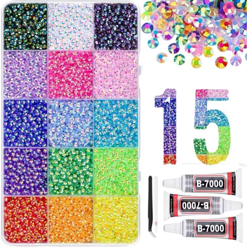 Rhinestone Nail Gem - Kit de strass en résine 15