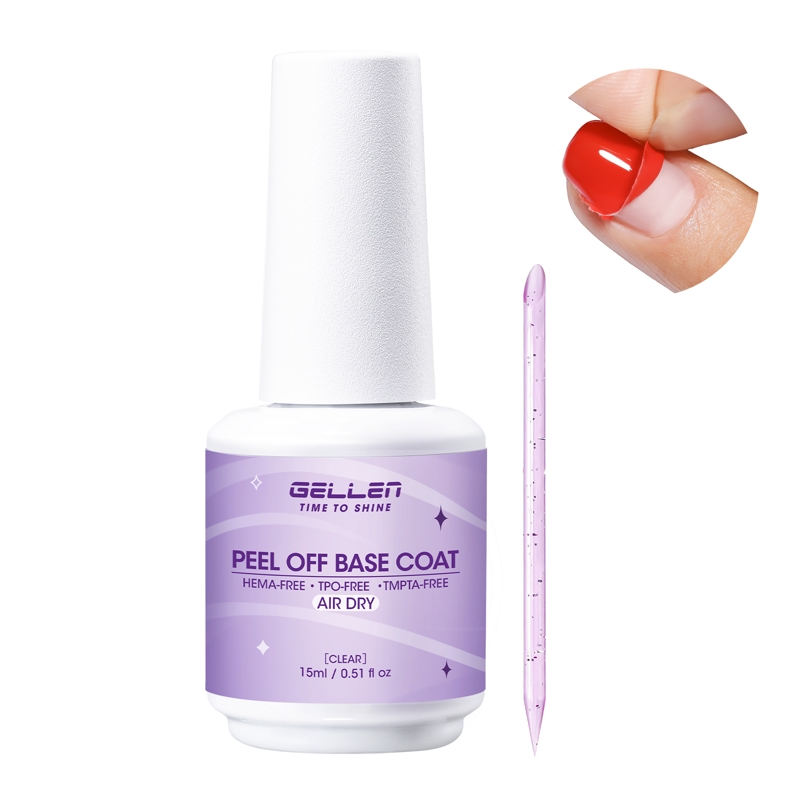 Peel Off Base Coat - GELLEN Base Coat Pelable Séchage Rapide