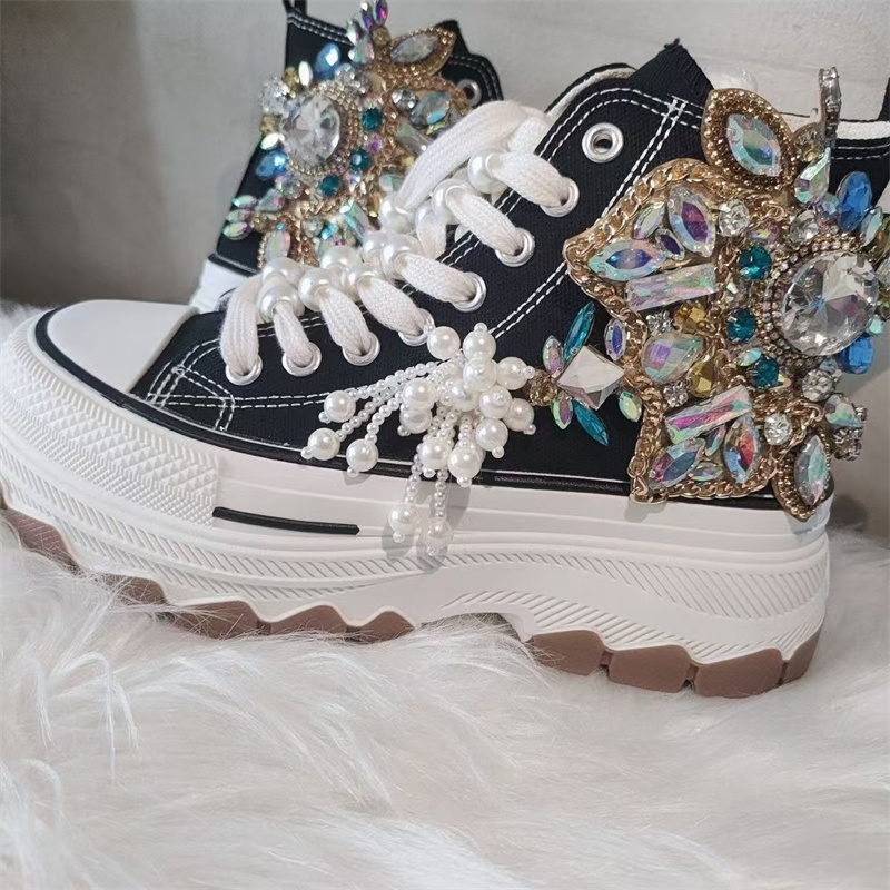 Chaussures en toile à semelle  - Rhinestone Nail Gem avis et prix