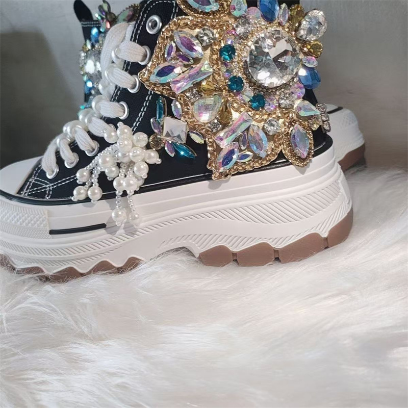 Chaussures en toile à semelle  - Rhinestone Nail Gem avis et prix
