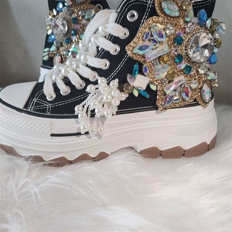 Chaussures en toile à semelle  - Rhinestone Nail Gem avis et prix
