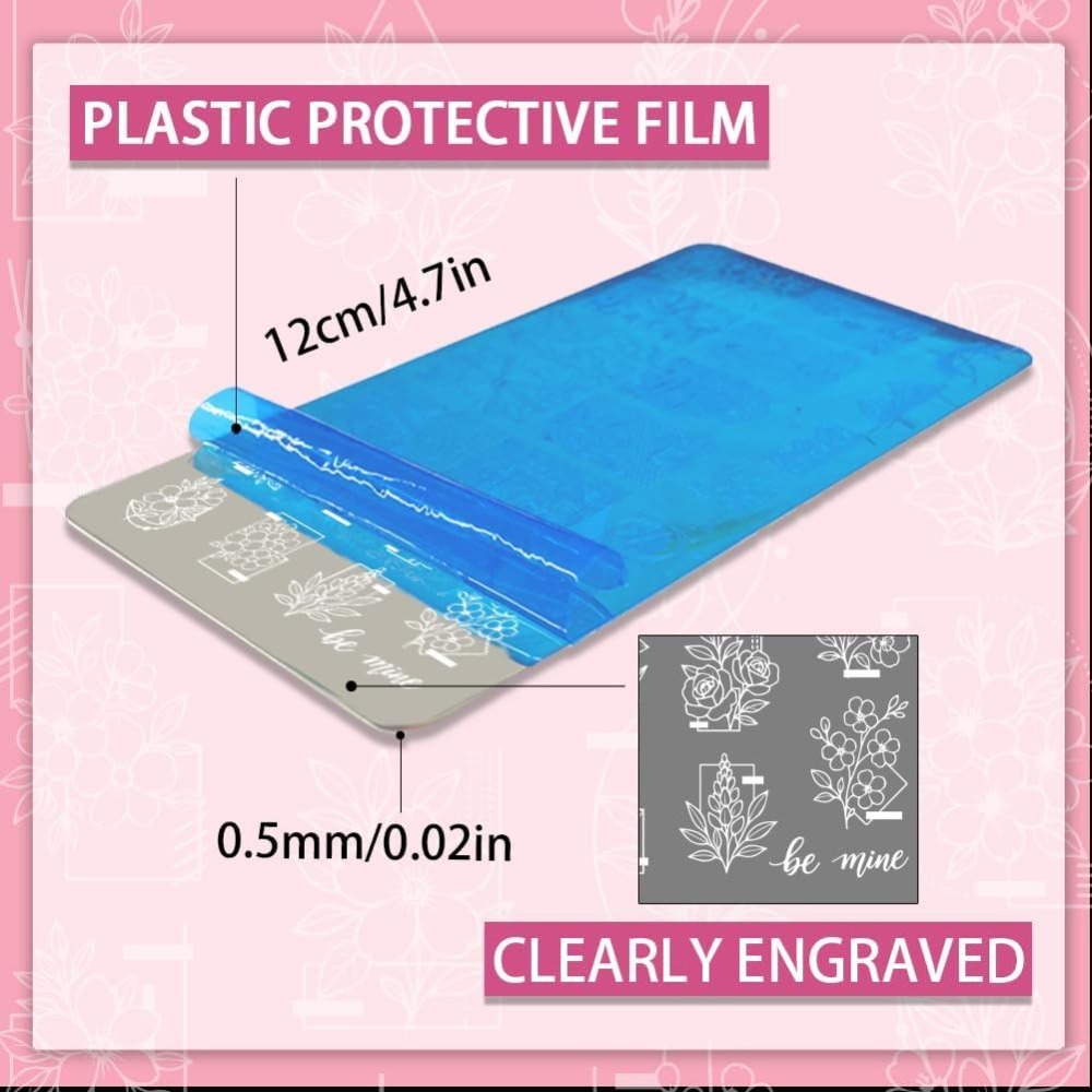 3 plaques de stamping pour ong - Nail Art Inspo avis et prix