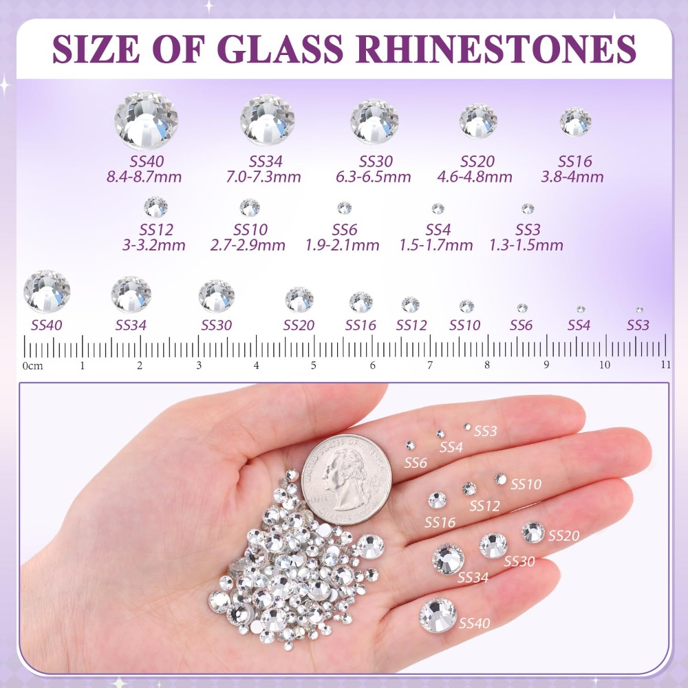 2000 pièces de strass transpar - Rhinestone Nail Gem avis et prix