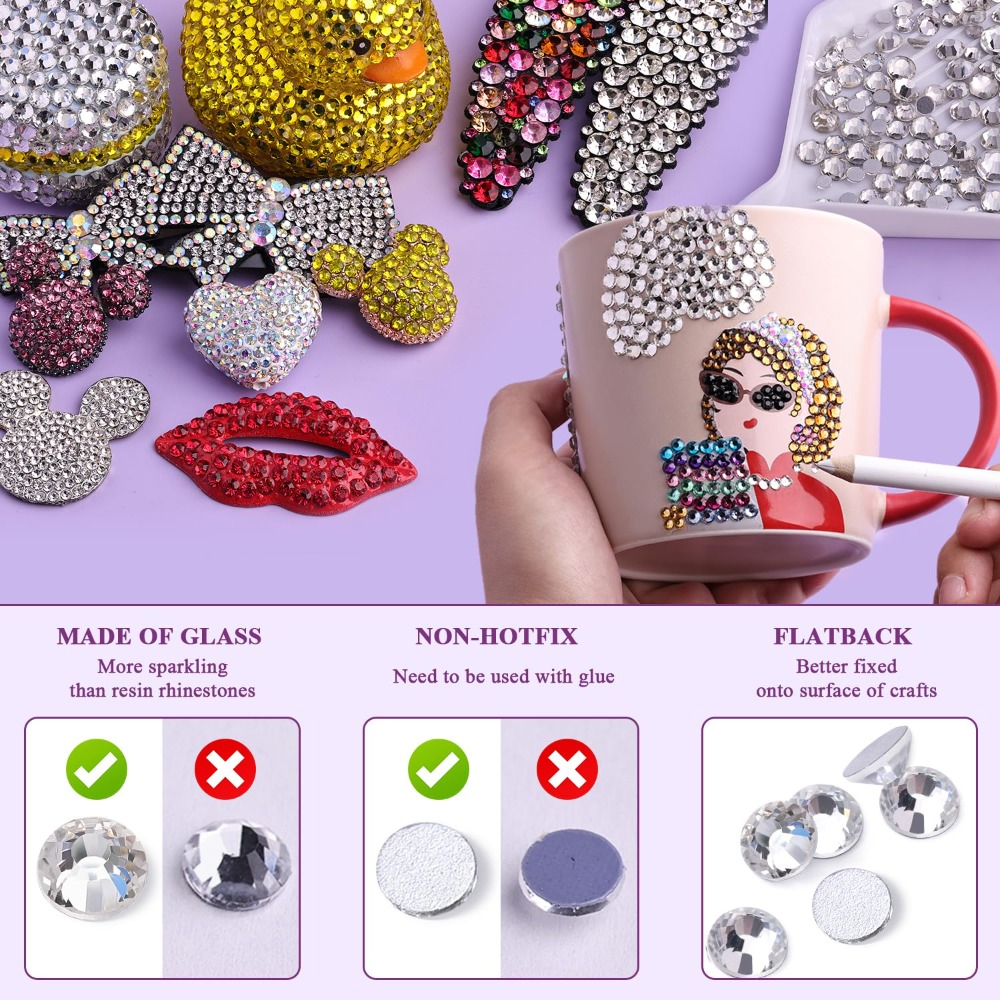 2000 pièces de strass transpar - Rhinestone Nail Gem avis et prix