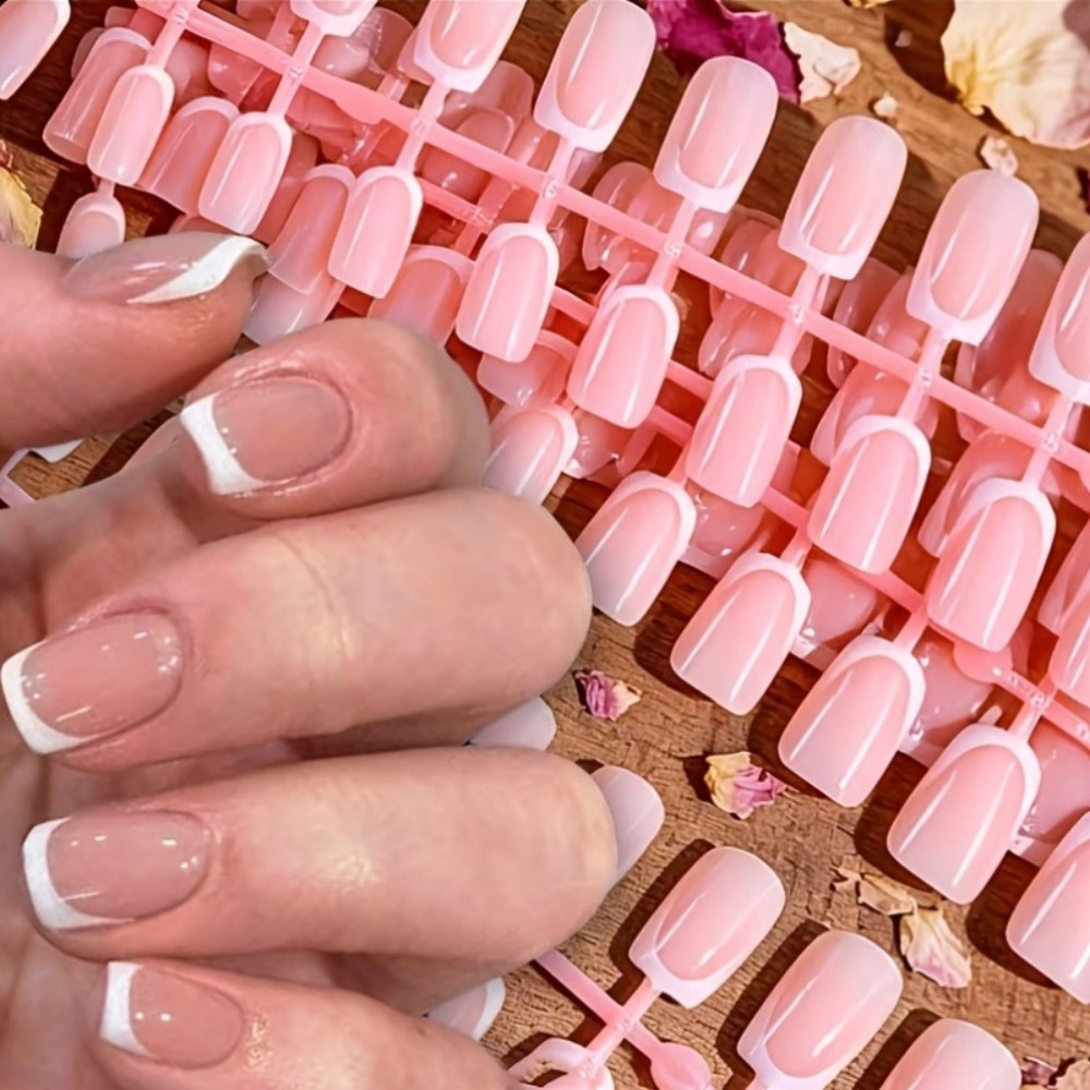 120 faux ongles carrés courts  - Nail Art Extension avis et prix