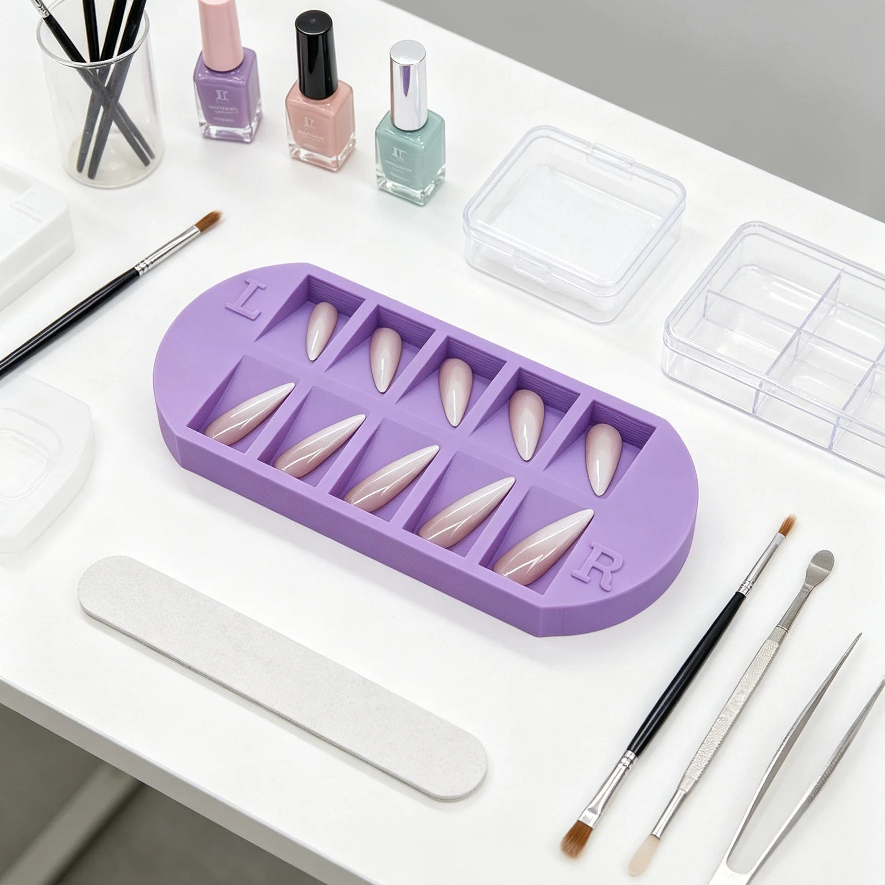 Plateau de rangement pour 8 fa - Nail Art Pinterest avis et prix