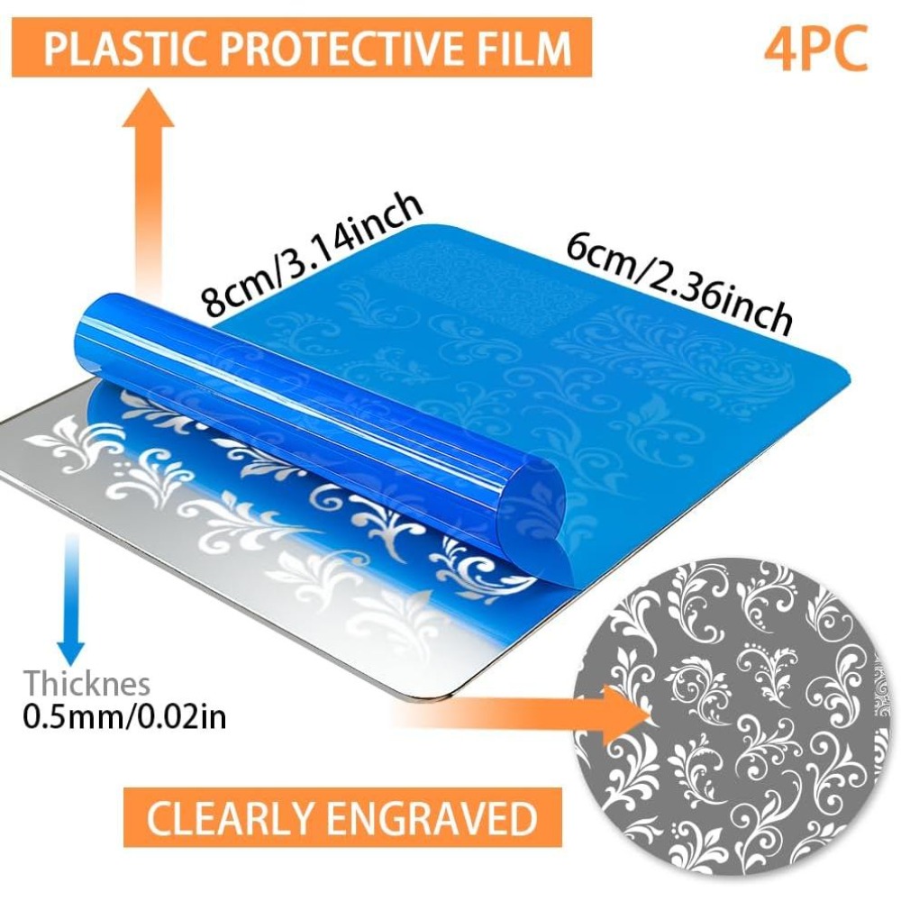 4 plaques de stamping pour ong - Nail Art Inspo avis et prix