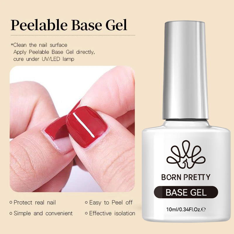 BORN PRETTY Peel Off Base Gel  - Peel Off Base Coat avis et prix