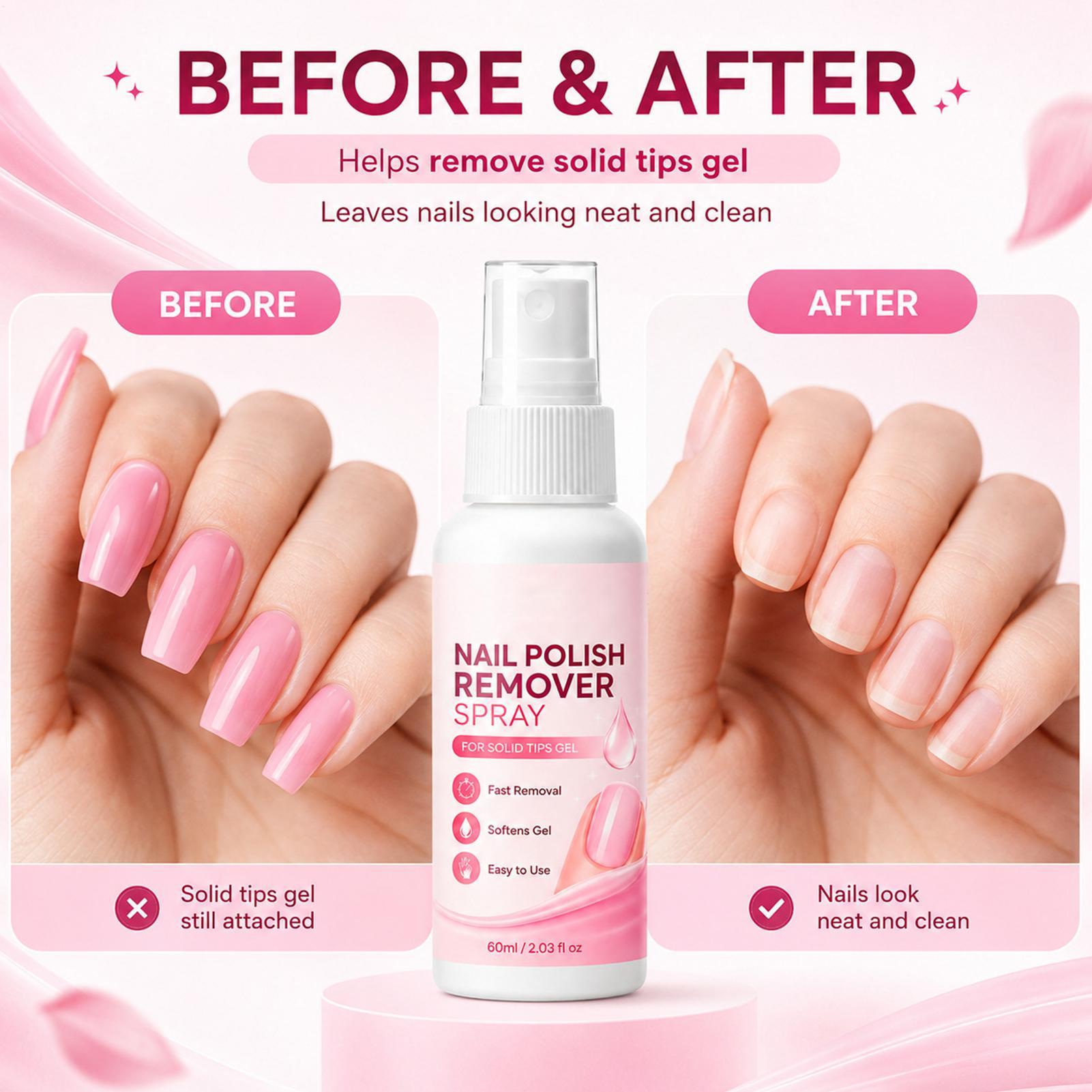 Spray dissolvant pour faux ong - Nail Art Gel Polish avis et prix