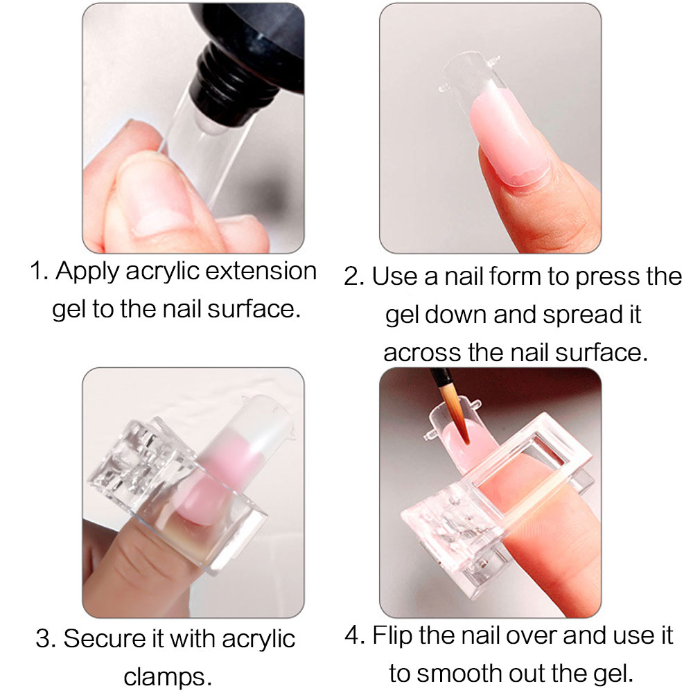 Lot de 5 embouts d'ongles soup - Nail Art Extension avis et prix