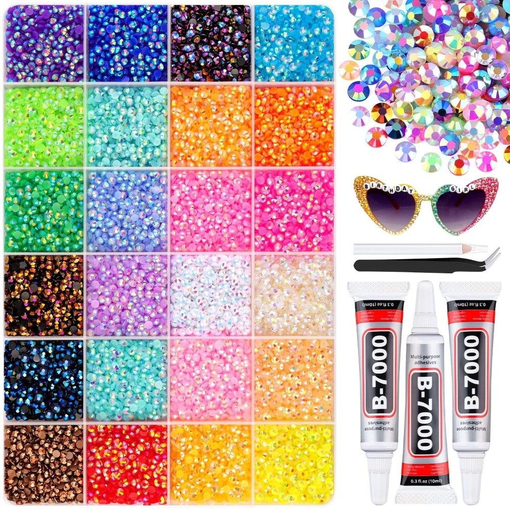 Kit de strass en résine multic - Rhinestone Nail Gem avis et prix